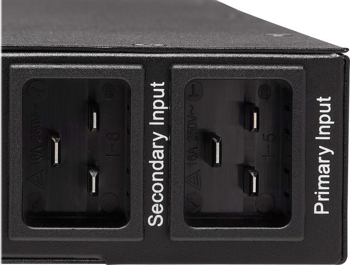 Actual product image Eaton Tripp Lite Series PDU Switched ATS 200-240V 16/20A 8 C13 2 C19 C20 Horizontal 1URM