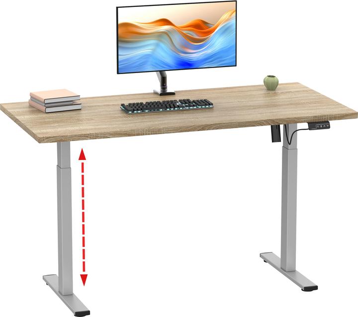 Image du produit VCM Bureau réglable Lona 110x80 si (110 x 80 x 120 cm)