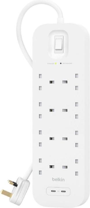 Produktbild Belkin Surgemaster Überspannungsschutz (8 x, BS 1363, 2 m)
