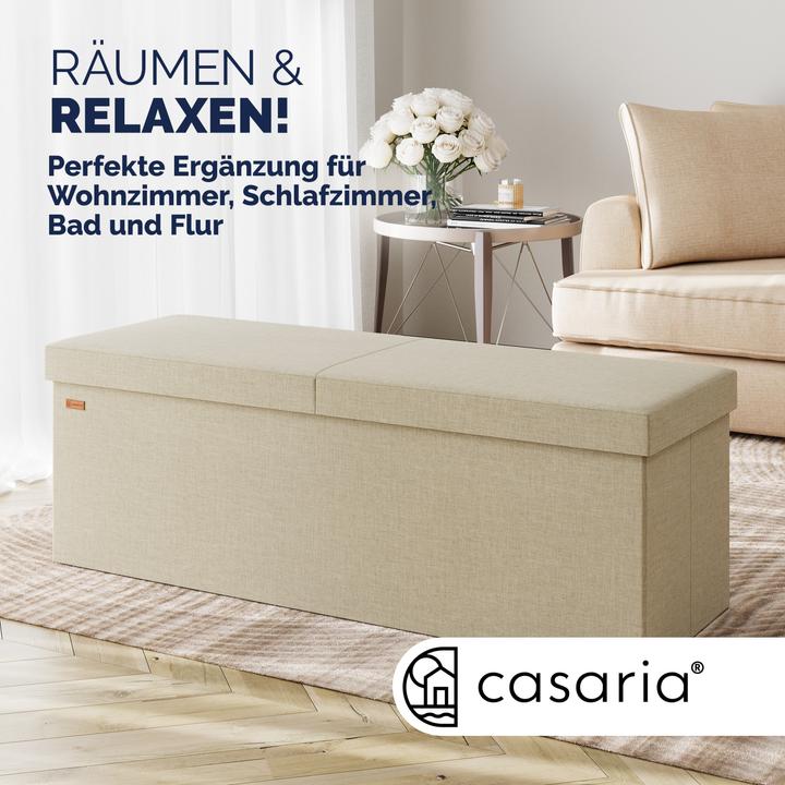 Produktbild Casaria Sitztruhe mit Stauraum (115 cm)