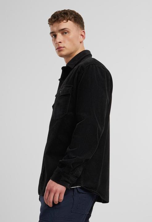 Actual product image Brandit Corduroy Classic long sleeve shirt size 7XL colour black (7XL)
