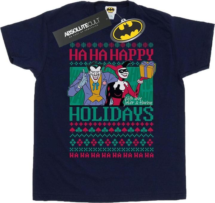 Immagine prodotto Joker And Harley Quinn Ha Ha Happy Holidays Maglietta Uomo (4XL)