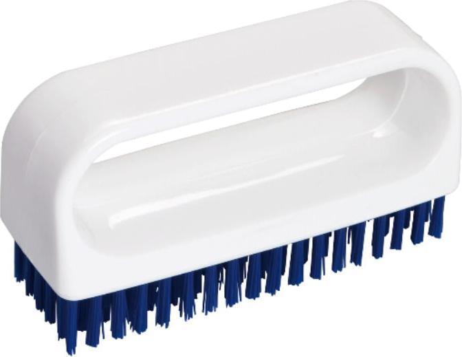 Haug NAGELBÜRSTE M.BÜGEL,NYLON 6.6 BLAU,ø0,35MM MITTEL,90X30X13MM