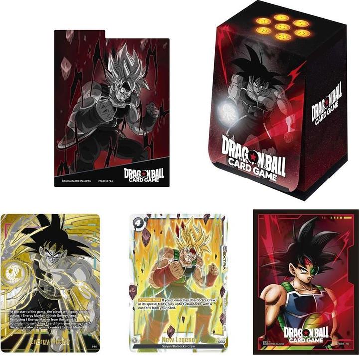Dragon Ball Fusion World Official Card Case + Sleeves Set 01 - Bardock
