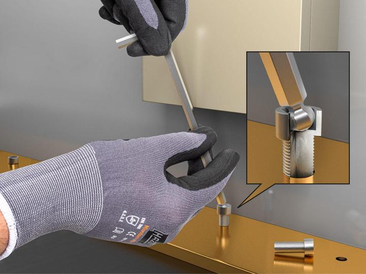 Produktbild HAZET Winkelschraubendreher Satz 2105LG/9H ∙ Innen Sechskant Profil ∙ 1,5 ∙ 2 ∙ 2,5 ∙ 3 ∙ 4 ∙ 5 ∙ 6…