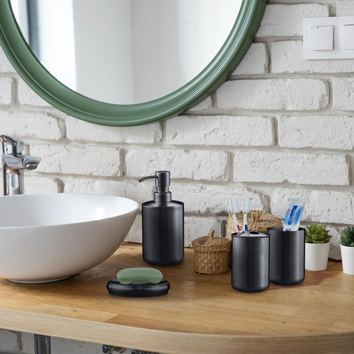 Actual product image Relaxdays 5-Piece Bathroom Accessory Set