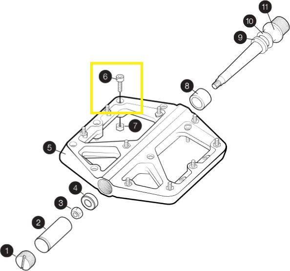 Produktbild Crankbrothers Socket Head Sockelkopf Pin, Stamp V1, Level 1