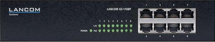 Actual product image Lancom Systems GS-1108P Unmanaged 8-Port Gigabit Ethernet Switch (8 Ports)
