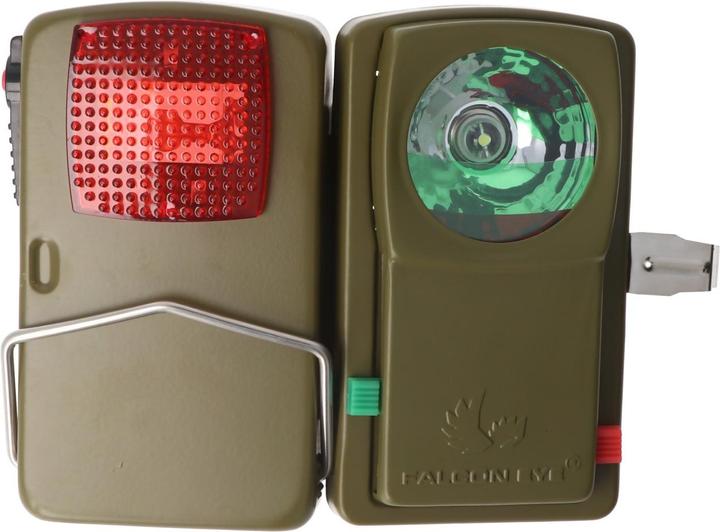 Actual product image AccuCell LED BW signal torch Nato, additional filter discs red, green