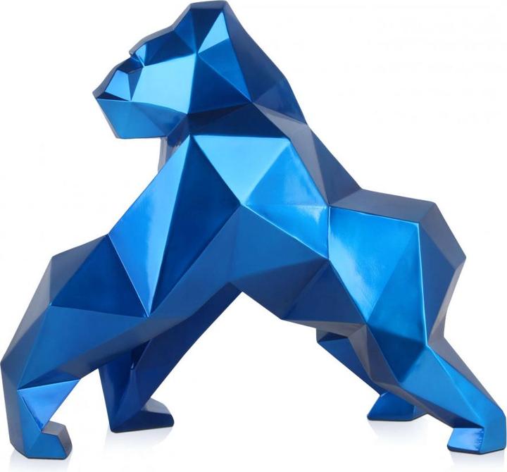 Image du produit Sculpture design Gorille 44 cm - Bleu