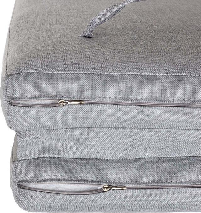 Produktbild Mendler Alu-Hollywoodschaukel HWC-L47, Liegefunktion, 195x221x131cm Polster grau