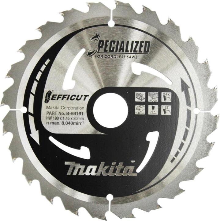 Makita EFFICUT saw blade 190x30mmx24teeth