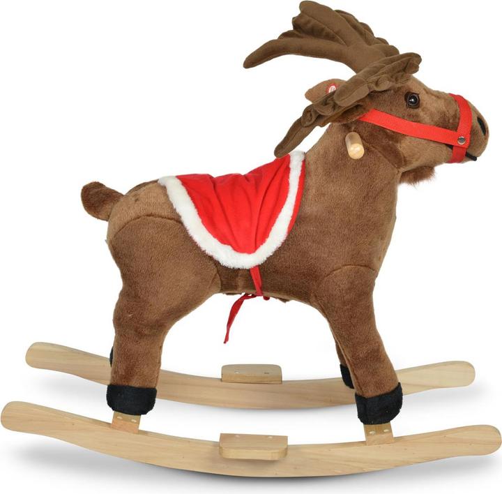 Actual product image Moni Plush rocking animal Rudolf