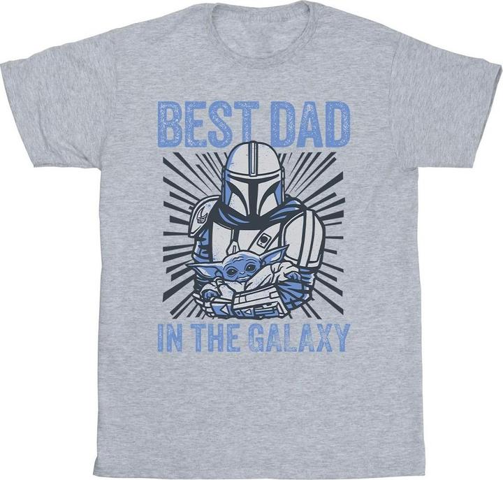 Star Wars Mandalorian Best Dad Galaxy TShirt