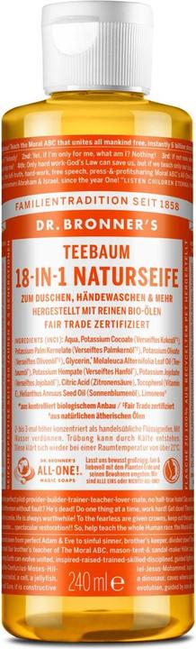 Dr. Bronner's 18-IN-1 Teebaum (Flüssigseife, 240 ml)