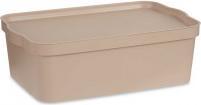 Produktbild Kipit Kunststoffkiste mit Deckel 14l beige (14 l)