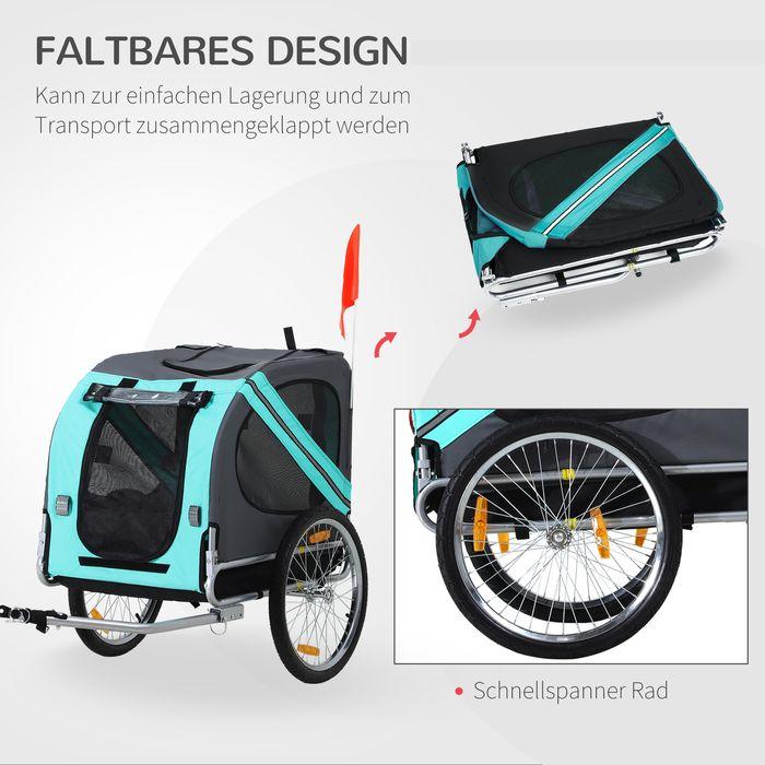 Produktbild Swisshandel24 Hundeanhänger Fahrradanhänger Hundetransporter Hunde Fahrrad Anhänger Oxfordstoff Regenschutz atmung