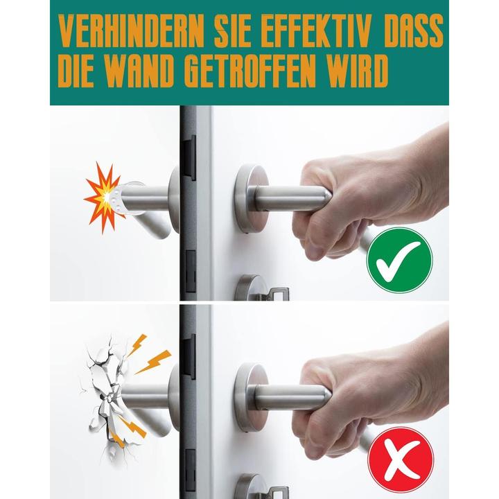 Image du produit ASMI 6 tampons de poignée de porte, tampons de porte murale, butoirs de poignée de porte (6 pièce(s))