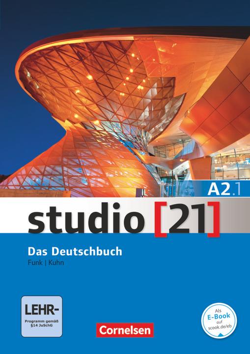 Image du produit studio 21 A2. Teilband 1. Das Deutschbuch. Kurs- und Übungsbuch mit DVD-ROM (Allemand, Christina Kuhn, Hermann Funk, 2014)