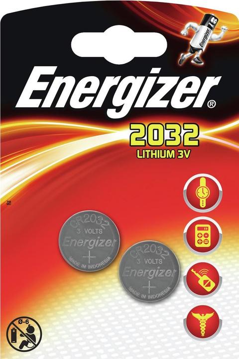 Actual product image Energizer CR2032 Lithium (2 pcs., CR2032, 235 mAh)