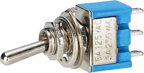 GHP Mini toggle switch M6 1pin OnOffOn 5 pcs.