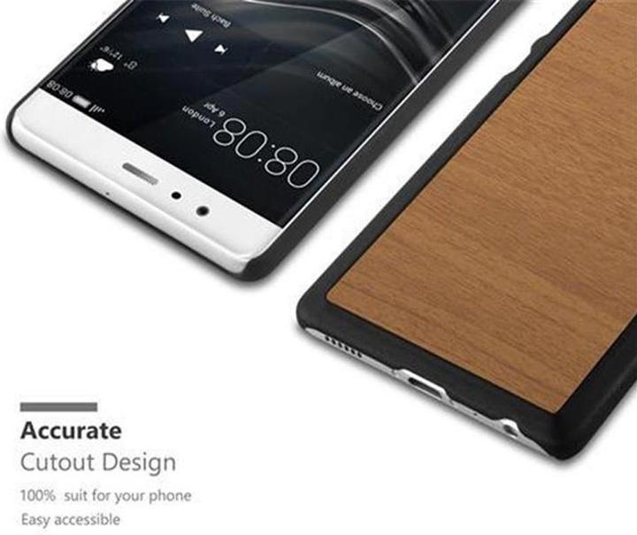 Productafbeelding Cadorabo Harde kaft Woody Cover (Huawei P9)