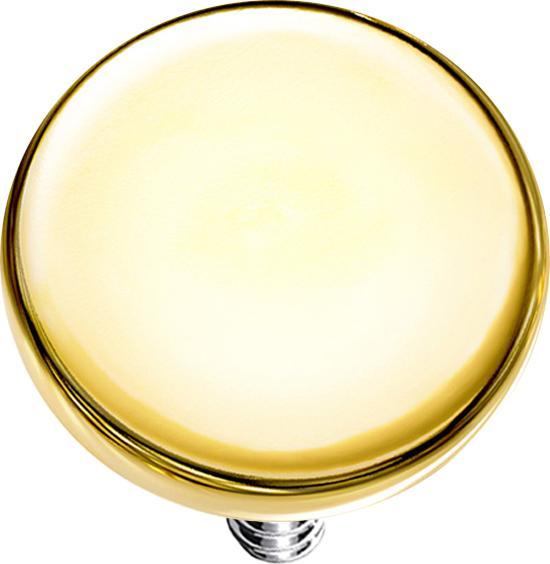Image du produit Star Piercing Disque d'ancrage dermique doré (sans laiton, Acier chirurgical 316L)