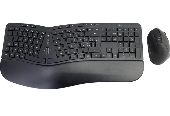 Conceptronic ORAZIO02IT Tastatur RF Wireless QWERTY Italienisch Schwarz (IT, Kabellos)