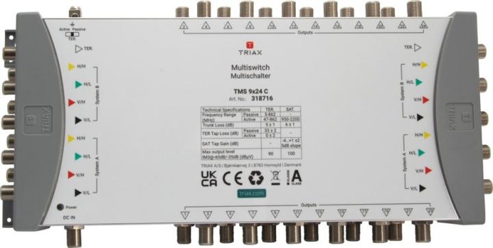 Actual product image Triax Cascade multi-switch TMS 9x24 C