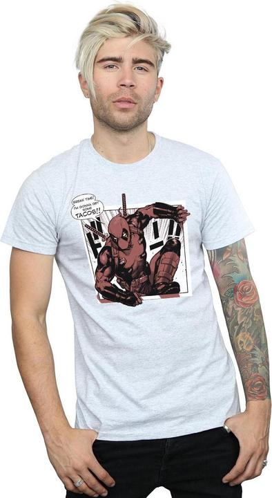 Immagine prodotto Deadpool Breaktime Tacos Maglietta Uomo (3XL)