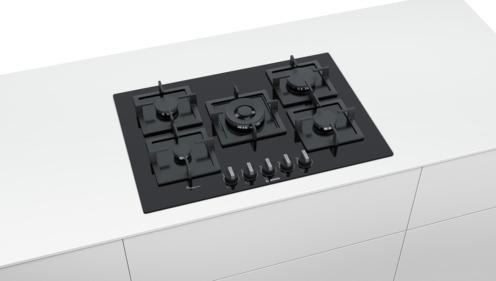 Actual product image Bosch Hausgeräte PPQ7A6B20 Series 6 - Inbouw gaskookplaat
