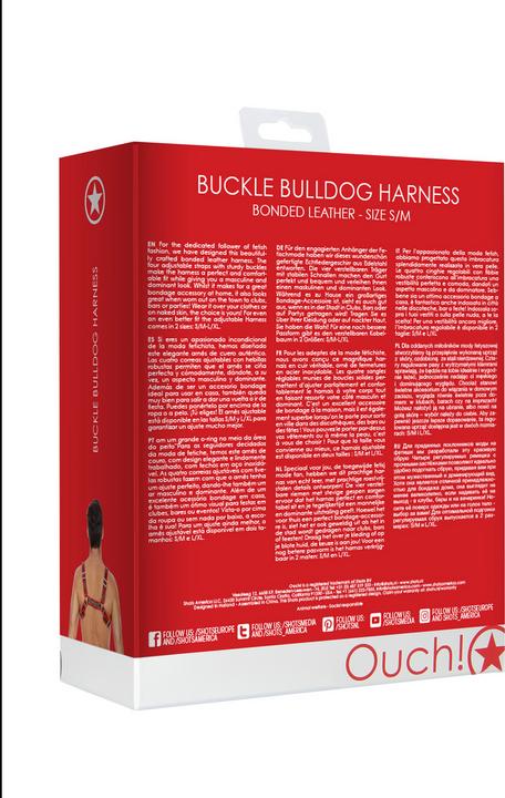 Actual product image Ouch! Buckle Bulldog Harness - S/M (S/M)