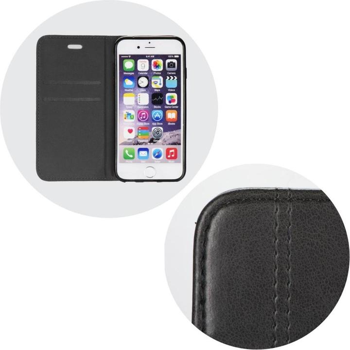 Actual product image König Design Apple iPhone 12 mini Mobile Sleeve Protective Case Flip Cover Wallet Black (Apple iPhone 12 mini)