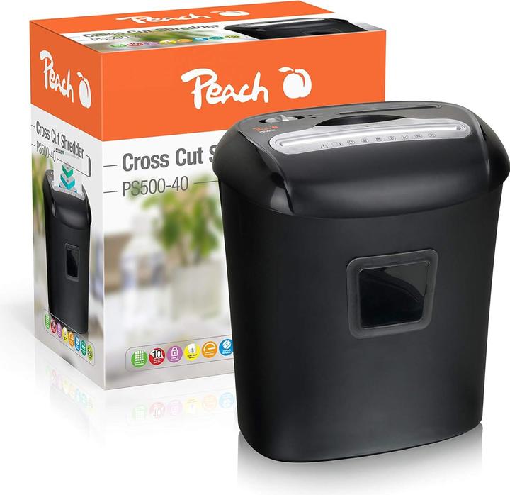 Actual product image Peach skartovač Cross Cut Shredder PS500-40, křížový řez, P-4, 21 l (Particle cut)