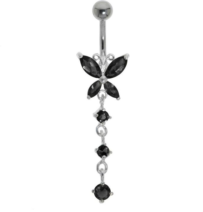 Produktbild Bijouteria Bauchpiercing (Edelstahl, Silber 925, Kristall)