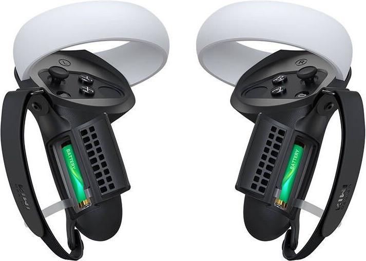 Actual product image KIWI design Controller Grip with Battery Door Q1 PRO-2.2 for Meta Quest 2 Black