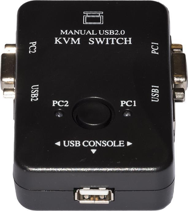 Image du produit Accessoires LKKWM2 commutateur clavier-vidéo-souris (kvm) Noir