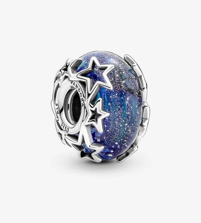 Image du produit Pandora Galaxie bleue & étoiles Murano Charms/Beads (Argent 925)