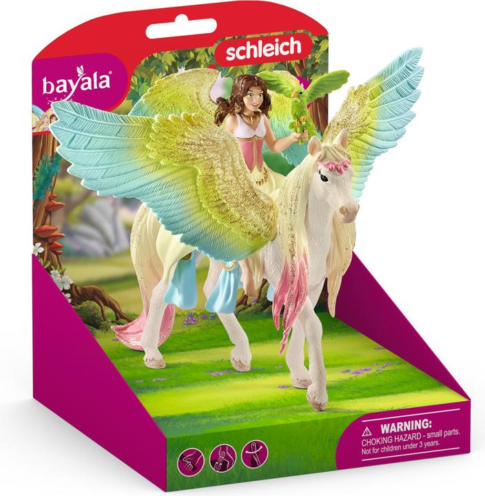 Actual product image Schleich Surah with glitter Pegasus