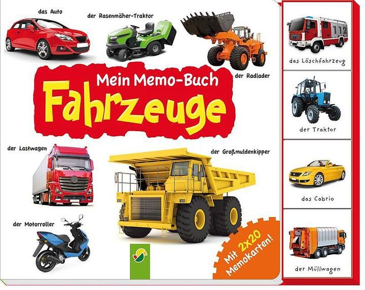 Produktbild Mein Memo-Buch Fahrzeuge (Deutsch)