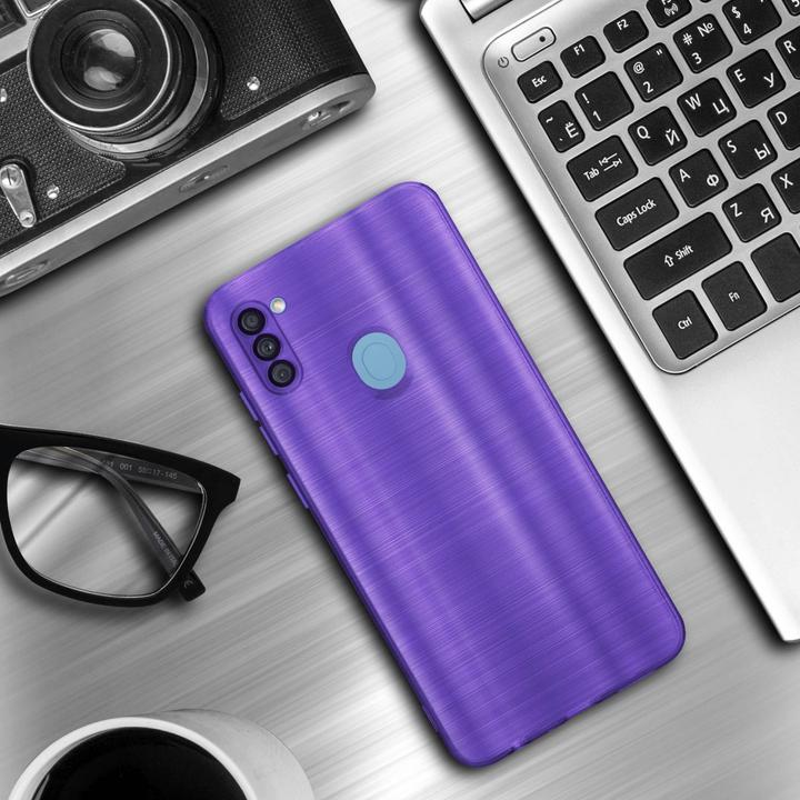 Actual product image Cadorabo Case for Samsung Galaxy A11 / M11 in TPU Brushed Camera Protector LM160 Style (Samsung Galaxy A11, Samsung Galaxy M11)