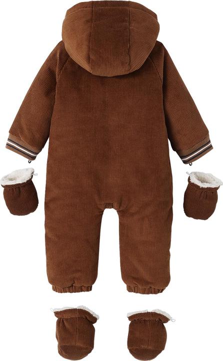 Actual product image Vertbaudet Warm baby winter overall made of corduroy, recycled polyester padding (86)
