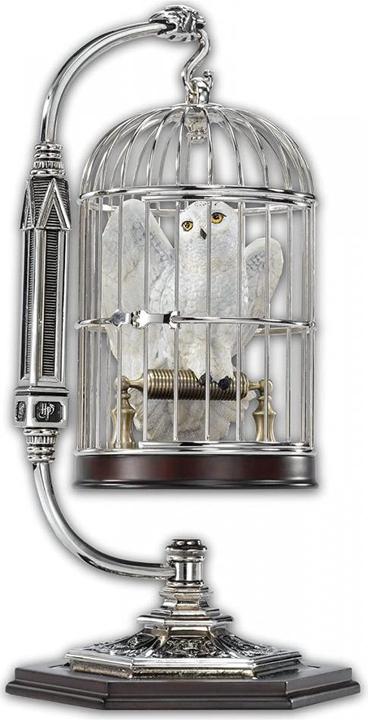 Productafbeelding Noble Collection Harry Potter miniatuur Hedwig in een kooi