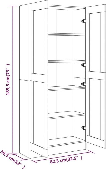 Actual product image VidaXL Gilvarry (82.5 x 30.5 x 185.5 cm)