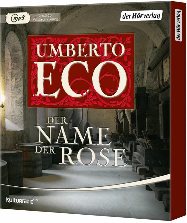 Actual product image The name of the rose (Umberto Eco, Burkhart Kroeber, Gert Heidenreich, German)