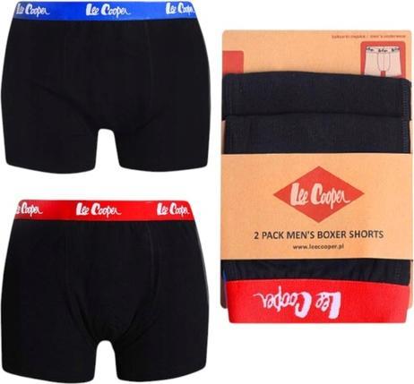 Lee Cooper Herren Boxershorts Duobox Schwarz (XL)