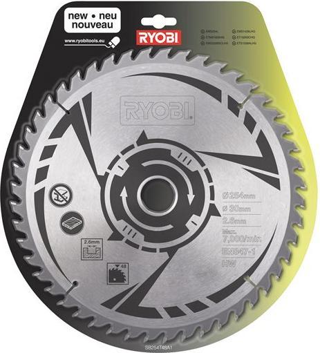 Ryobi Lame de scie circulaire 254x30mm T48