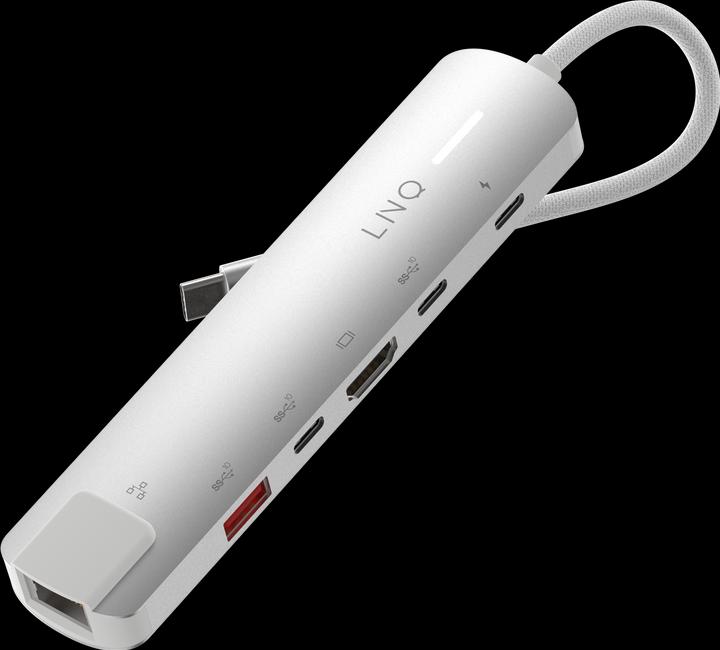 Actual product image LINQ Connects 6in1 PRO USB-C Multiport Hub 140W (USB-C, 6 Ports)