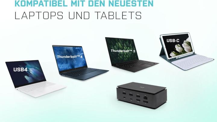 Actual product image i-tec Usb4dual4kdockpd (USB-C, 9 Ports)