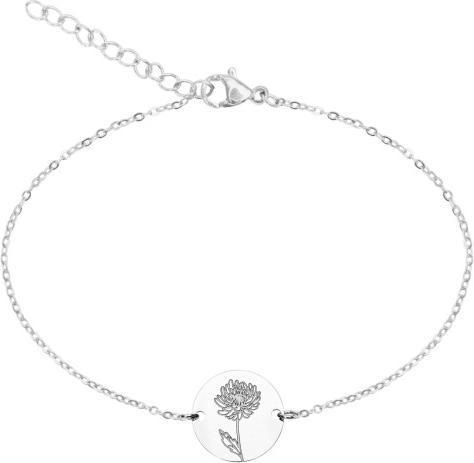 Actual product image HCA Armband - "Your Flower" - Edelstahl - Chrysantheme (Stainless steel)